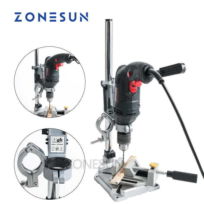 Woodworking Drills - ZONESUN With fixed Electric Drill holding