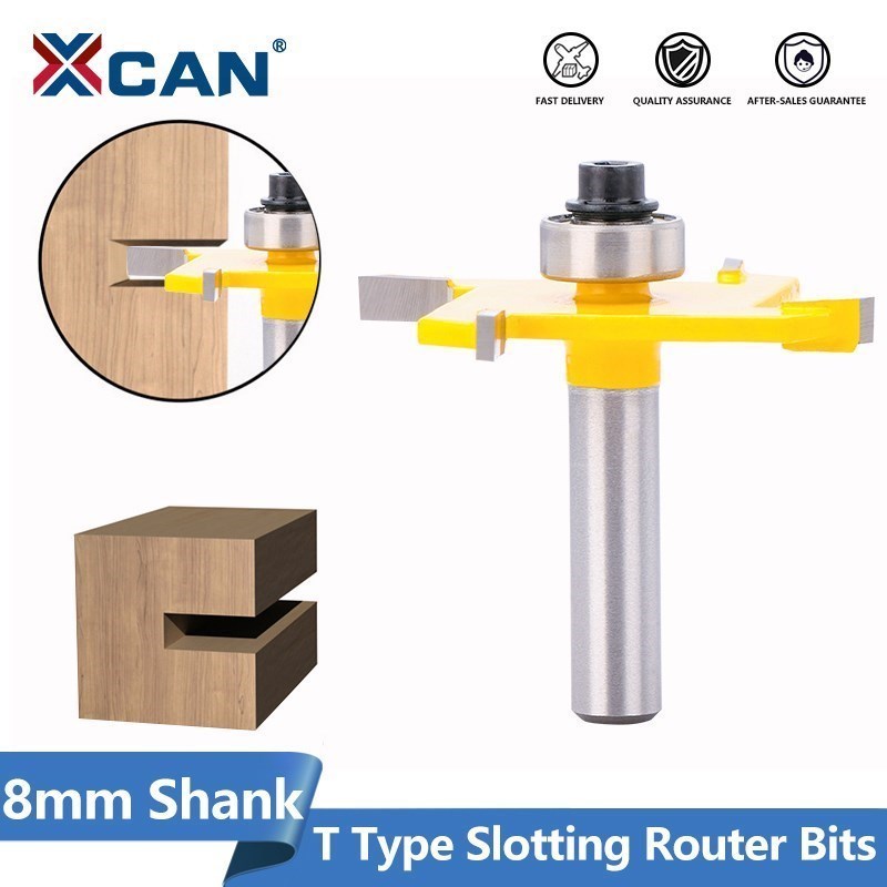 Woodworking Rabbet - XCAN Router Bits T Type Slotting