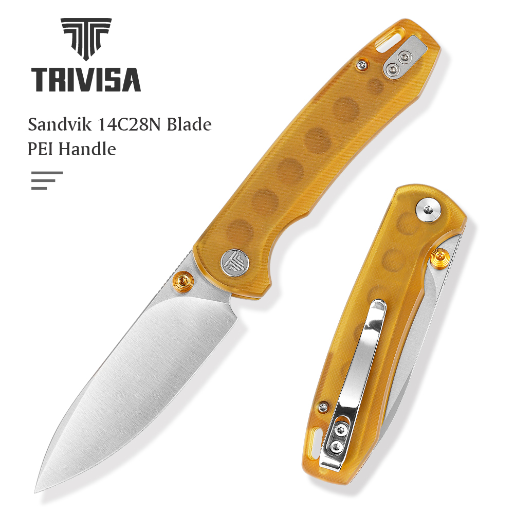 Woodworking Gifts For Men - TRIVISA Dragonfly Pocket Knife for Men,