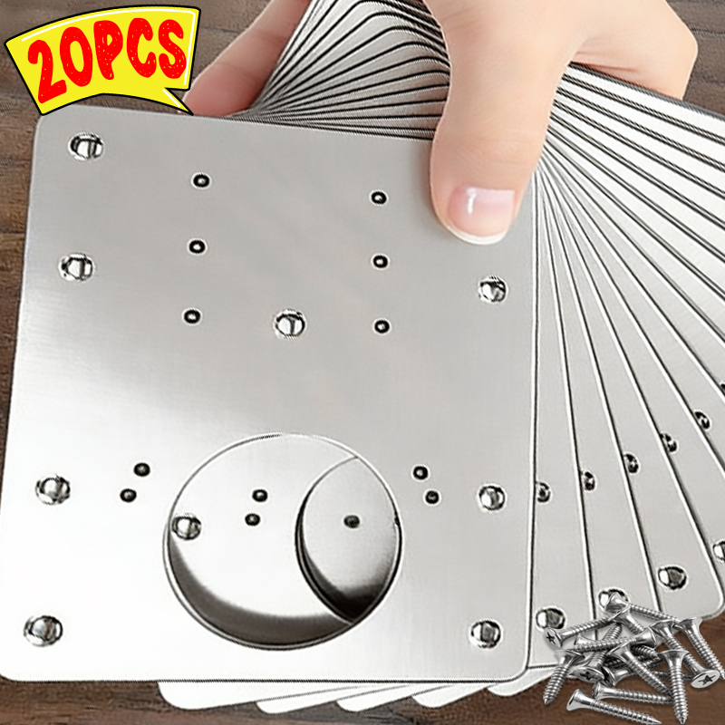 Cabinet Scraper Set - Square Cabinet Hinge Repair Plate Kit