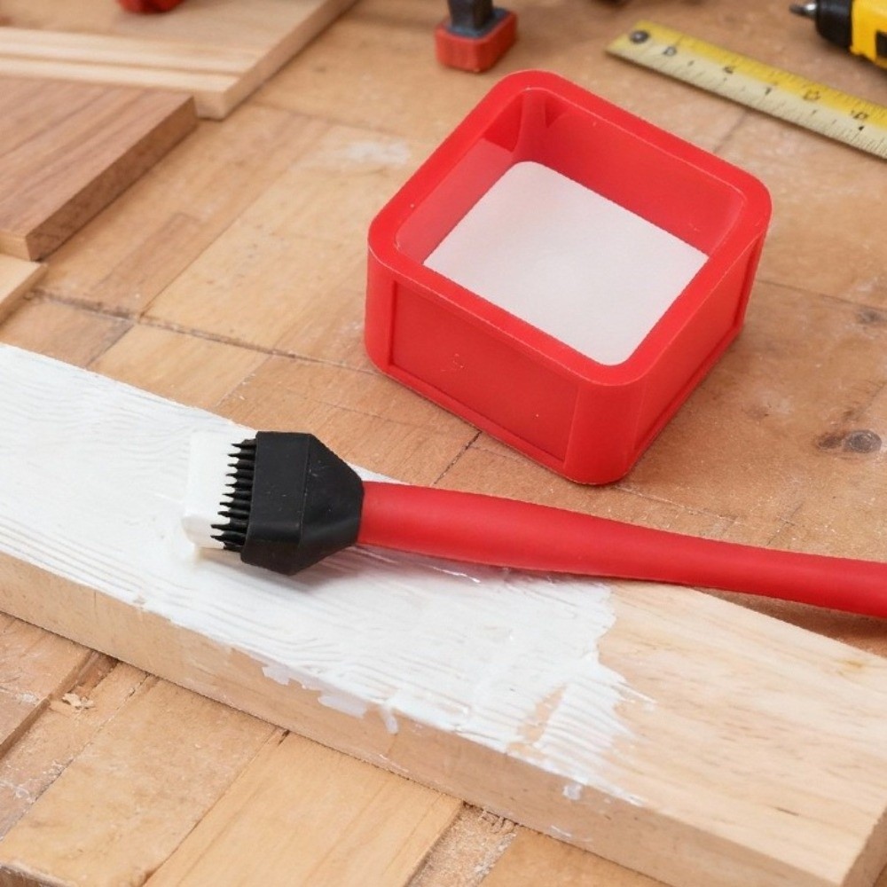 Woodworking Glue Applicator - Silicone Glue Brush with Sealable Lid