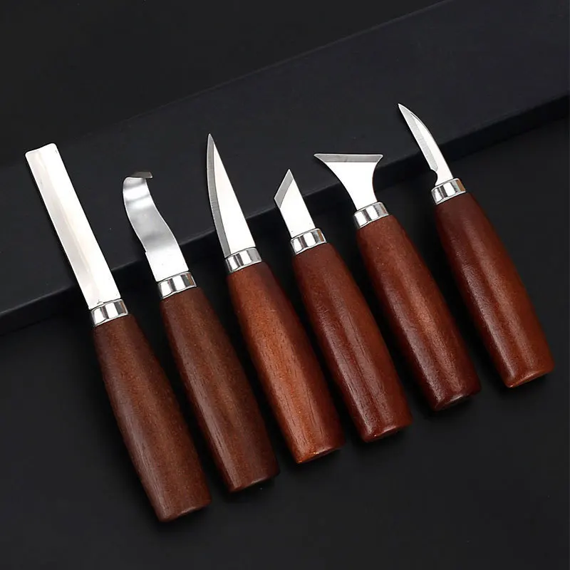 Woodworking Hand Tools - 6pcs Tools Set for Wood Carving
