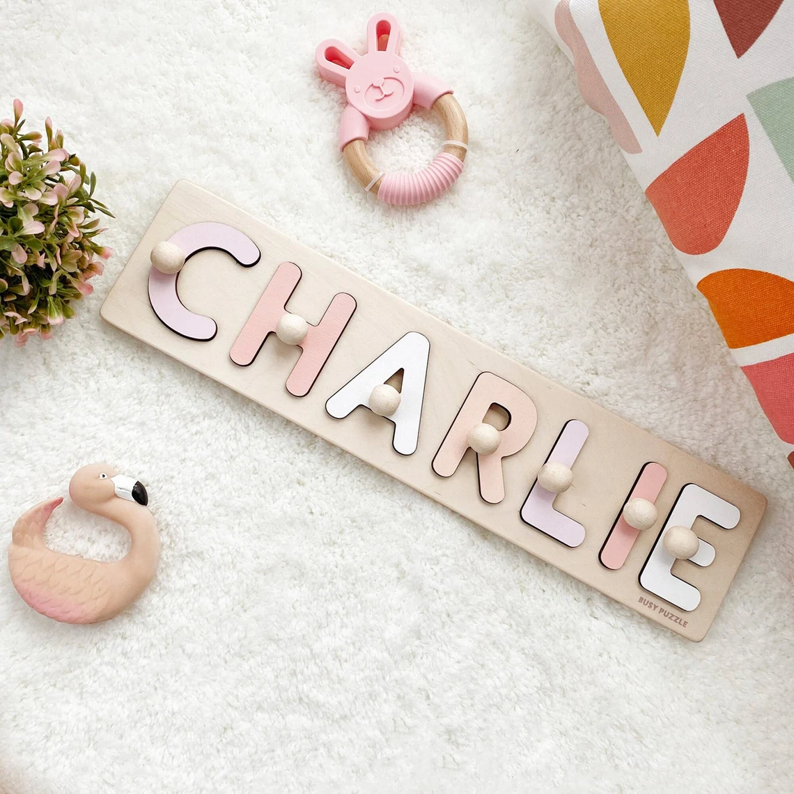 Woodworking For Beginners - Personalized Name Puzzle With Pegs |