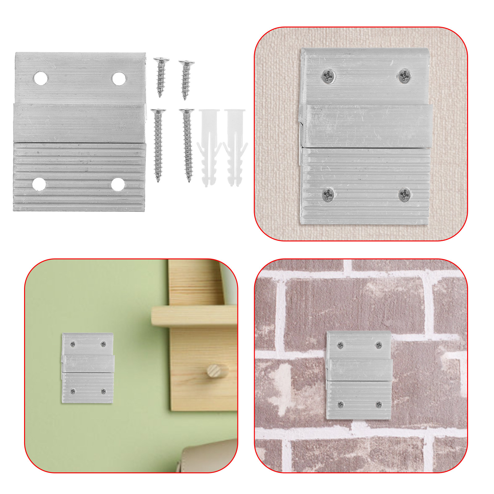 Woodworking French Cleat - 1Set Z Bracket Set Aluminum French