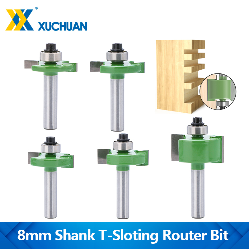 Woodworking Rabbet - 1pc 8mm Shank T-Sloting Router Bit