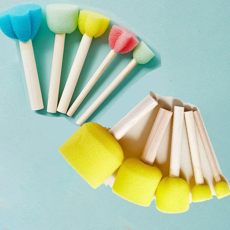 Woodworking For Beginners - 10 Pcs Set Wooden Handle Mushroom