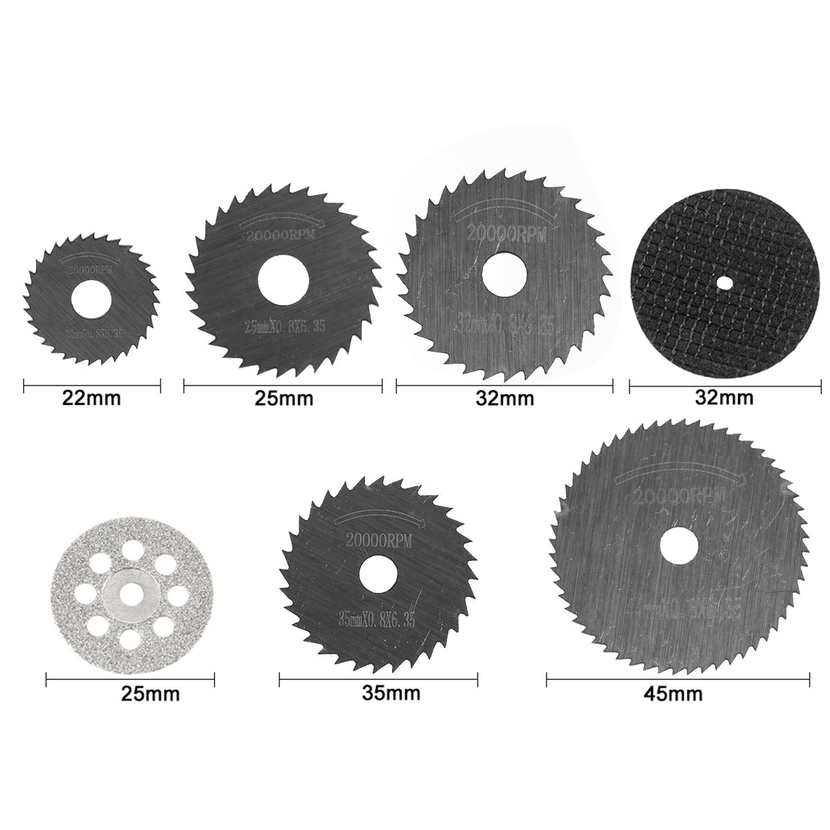 31/30pc Diamond Cutting Discs  - Woodworking Drills recension och pris