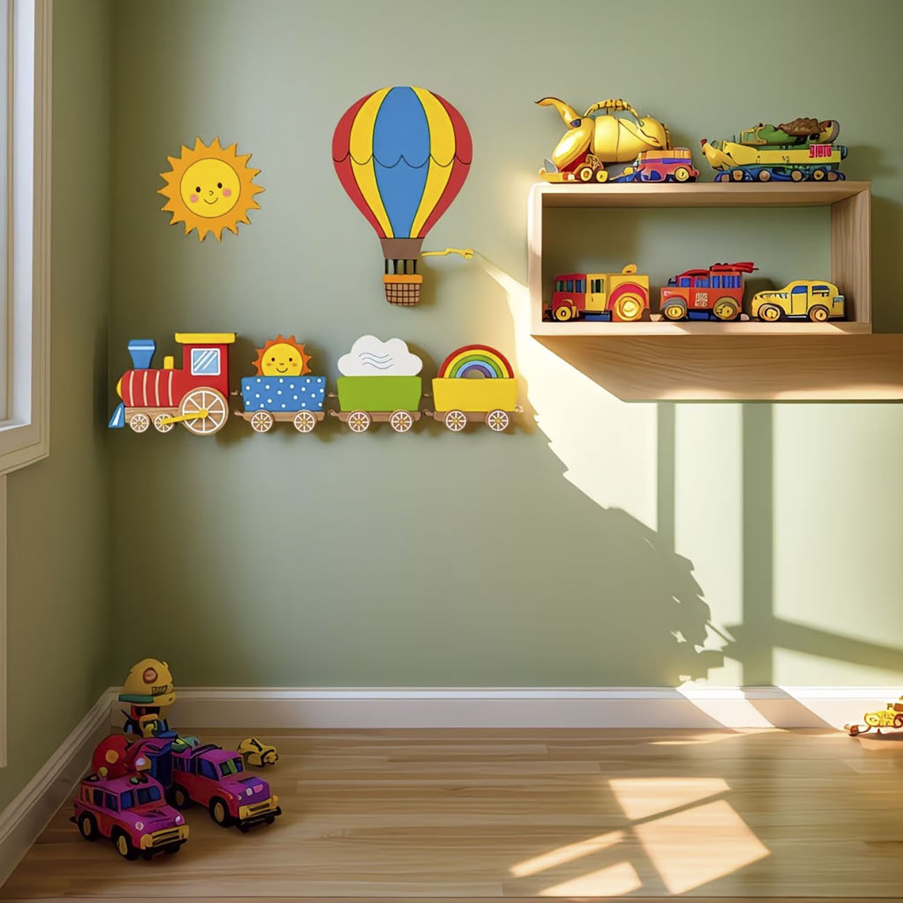 6Pcs Wooden Kids Wall Decor Se - Woodworking For Beginners recension och pris