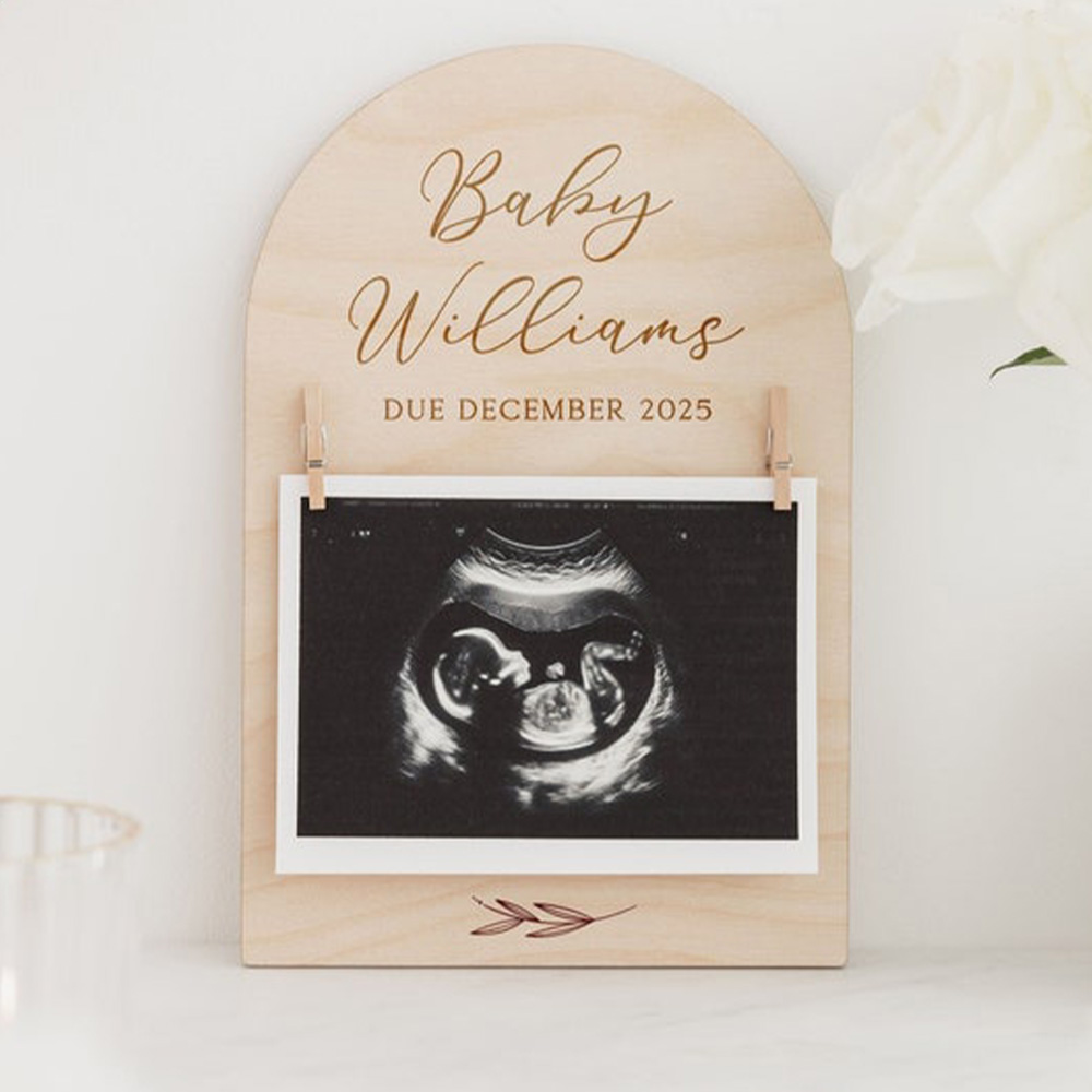 Personalised Pregnancy Announc - Woodworking Laser recension och pris