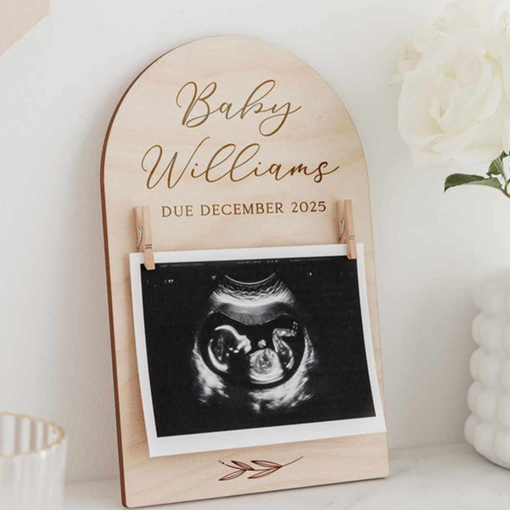 Personalised Pregnancy Announc - Woodworking Laser recension och pris