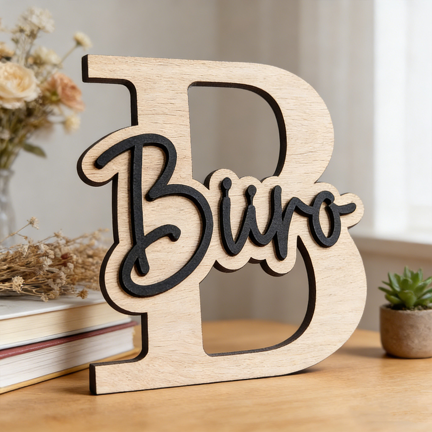 1pc Customizable Wooden Letter - Woodworking Laser recension och pris