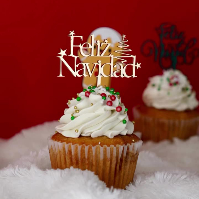 Spanish Festive Printed Wooden - Woodworking Xmas Decorations recension och pris