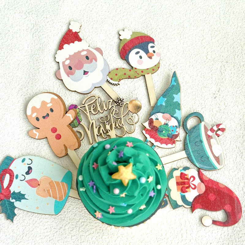 Spanish Festive Printed Wooden - Woodworking Xmas Decorations recension och pris