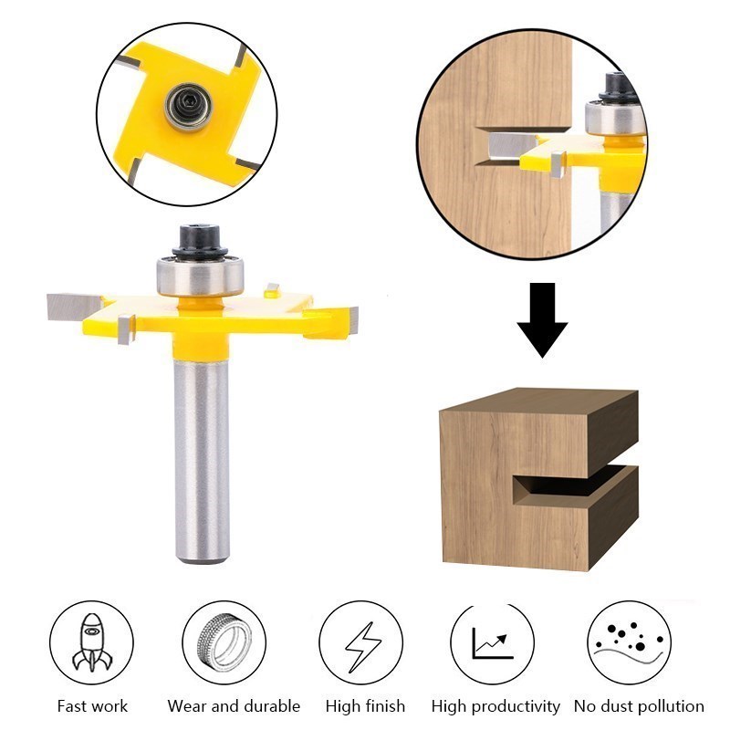 XCAN Router Bits T Type Slotti - Woodworking Rabbet recension och pris
