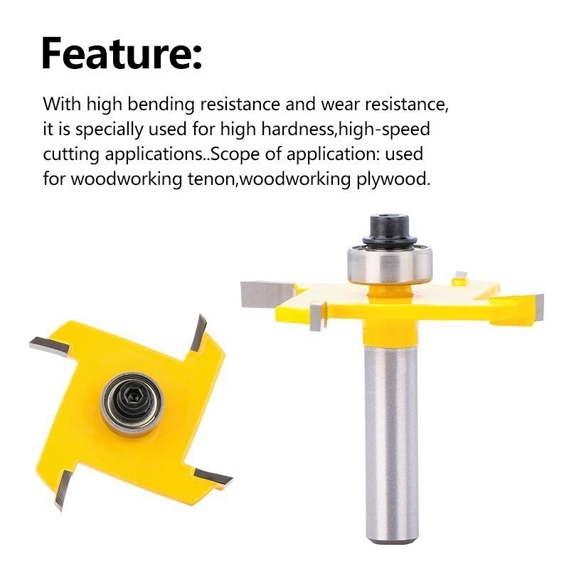 XCAN Router Bits T Type Slotti - Woodworking Rabbet recension och pris