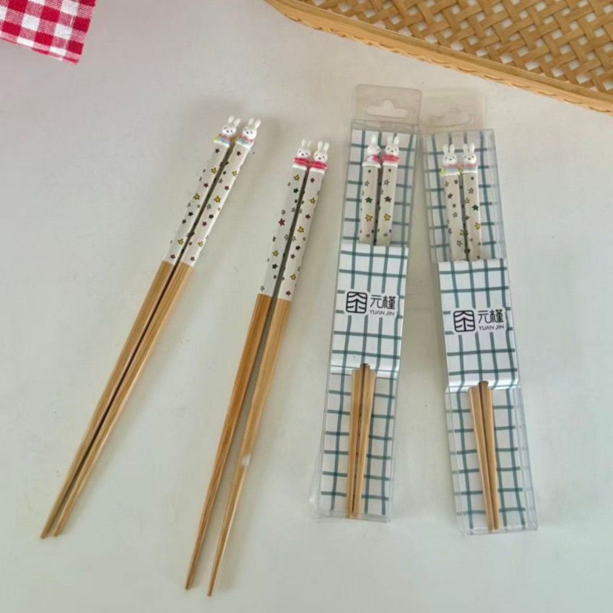 Kawaii Miffy Rabbit Chopsticks - Woodworking Rabbet recension och pris