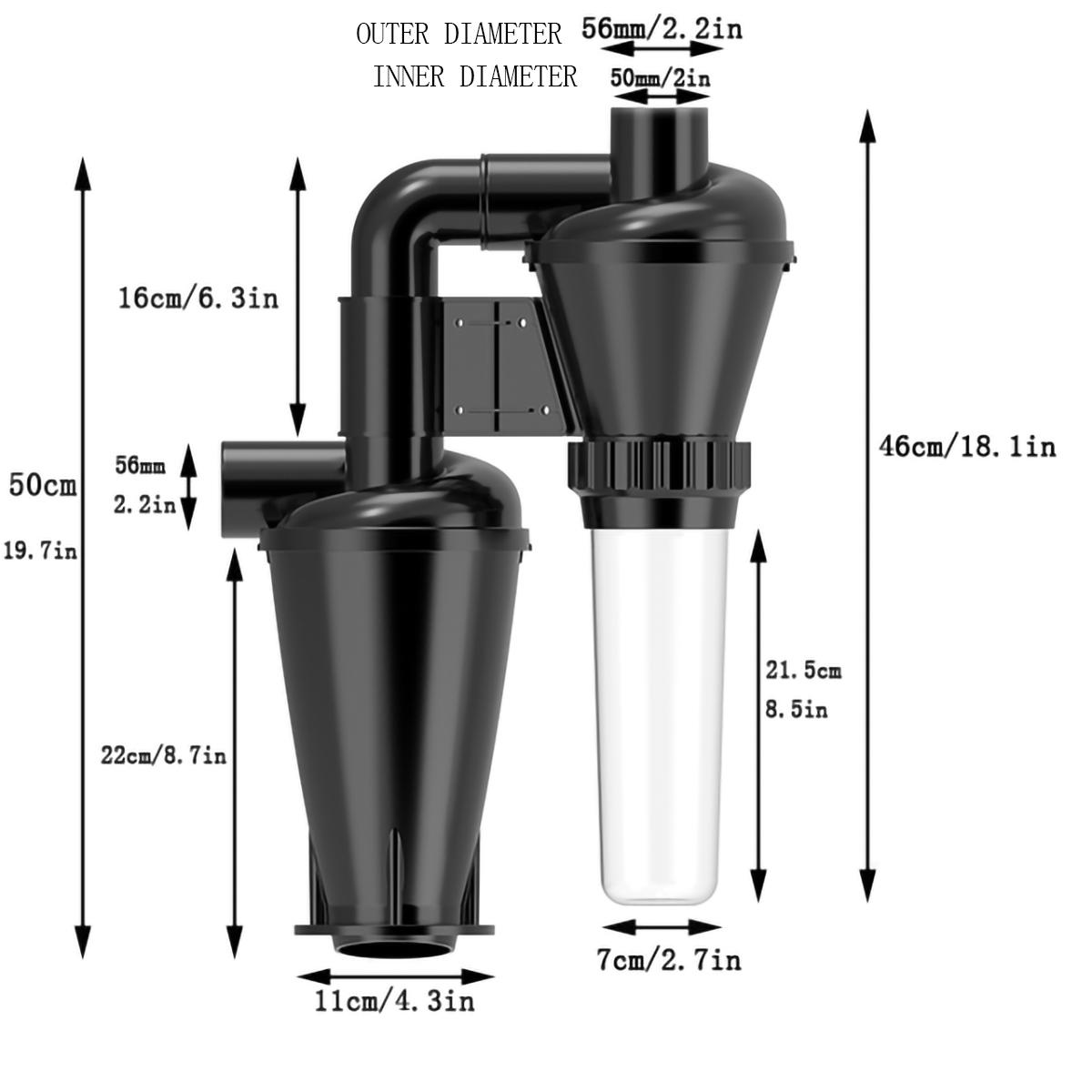 Double Filtration - Cyclone Du - Woodworking Dust Collector recension och pris