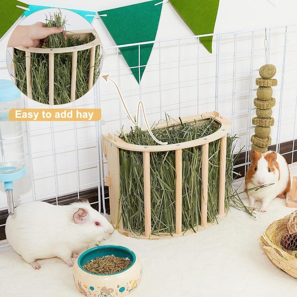Practical Wooden Bunny Hay Fee - Woodworking Rabbet recension och pris