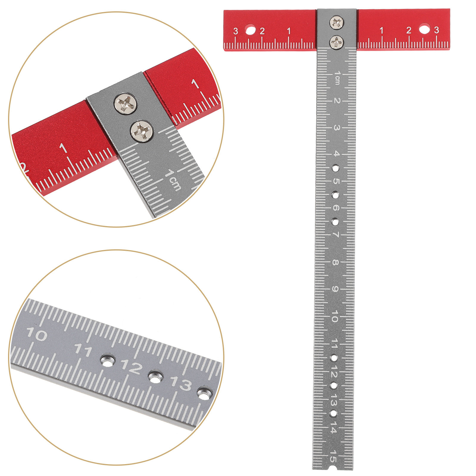 T Ruler Aluminum Alloy Precise - Woodworking Company recension och pris