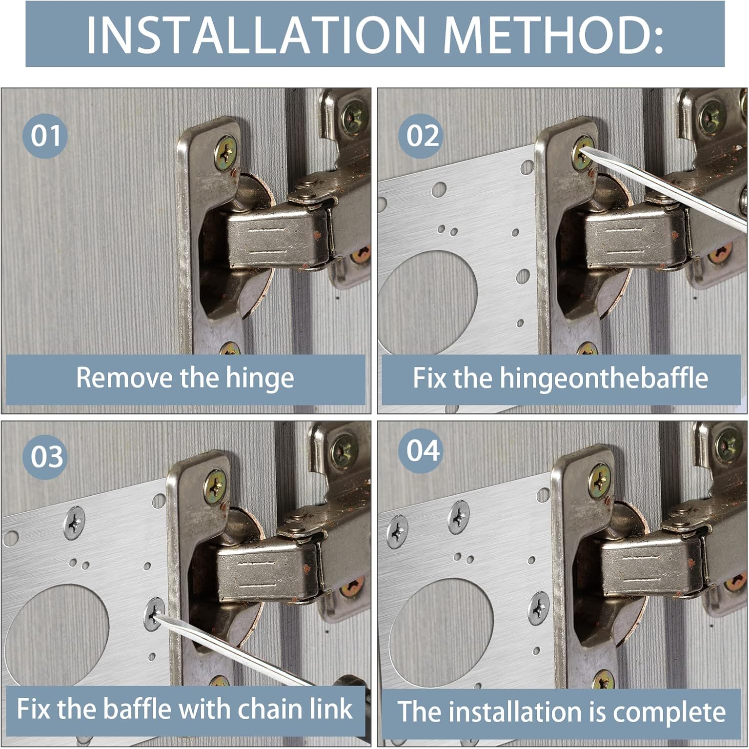 Cabinet Hinge Repair Plate Kit - Cabinet Scraper Set recension och pris