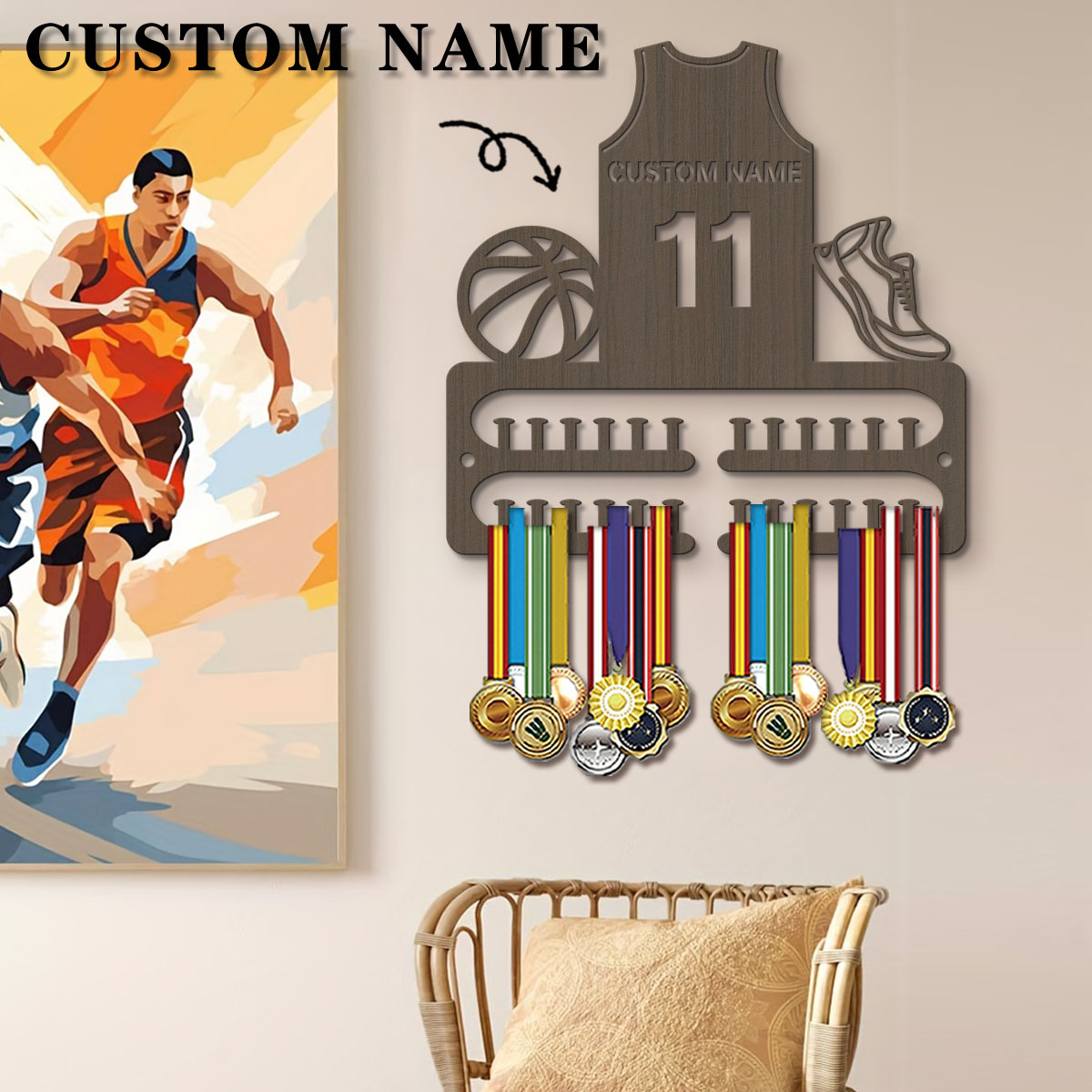 1pc Custom Wooden Basketball M - Woodworking Laser recension och pris