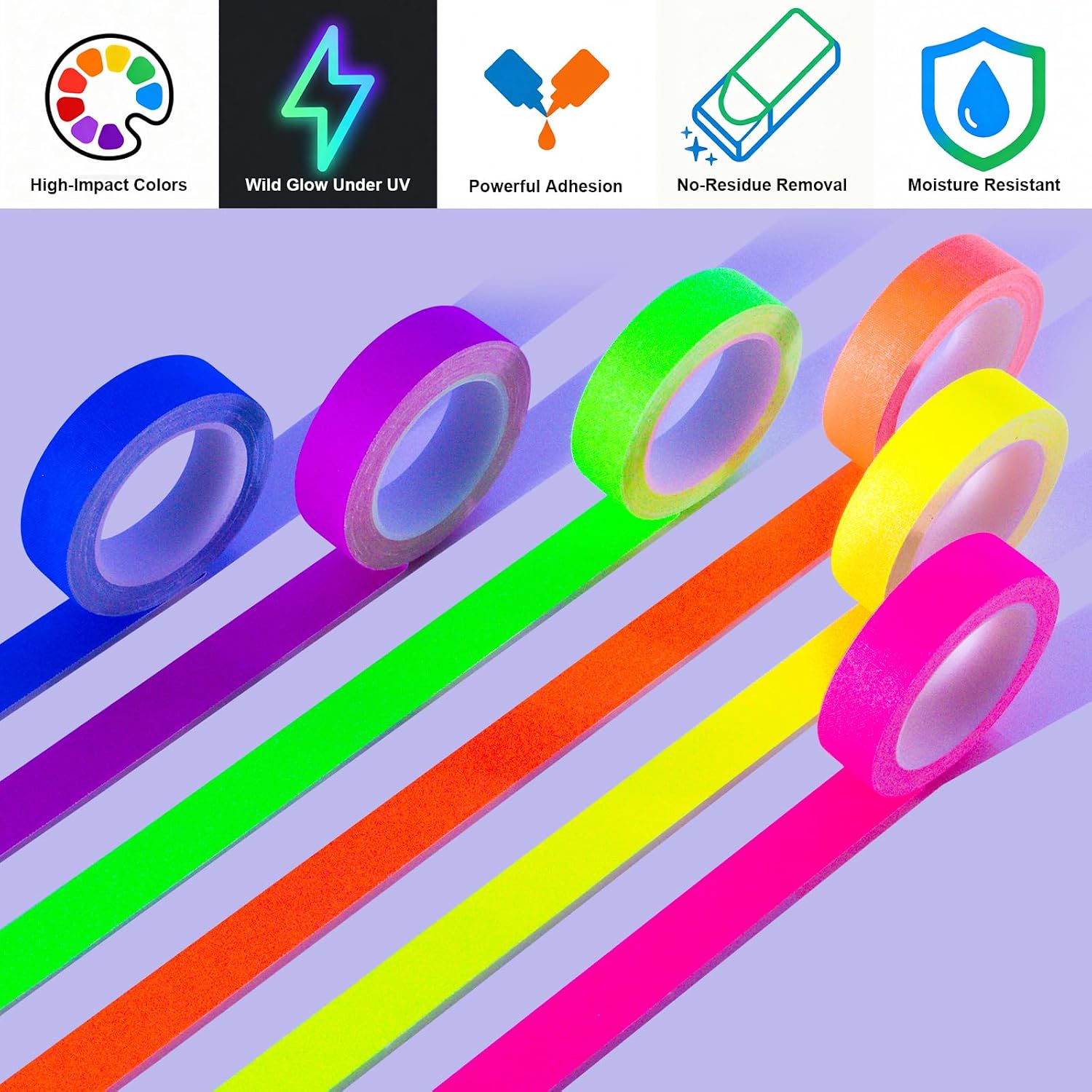 Neon light cloth tape, UV part - Woodworking Uv Light recension och pris