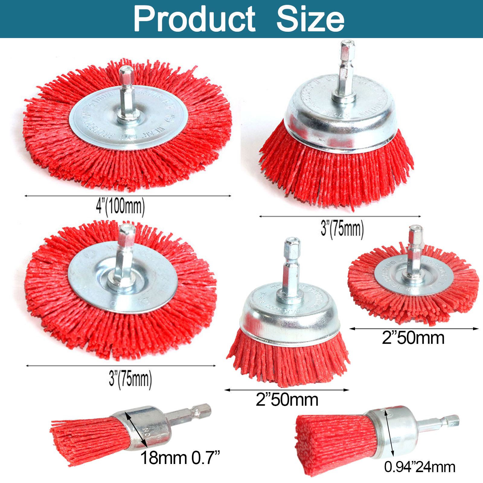 Nylon Cup Brush Abrasive Wire  - Woodworking Drills recension och pris