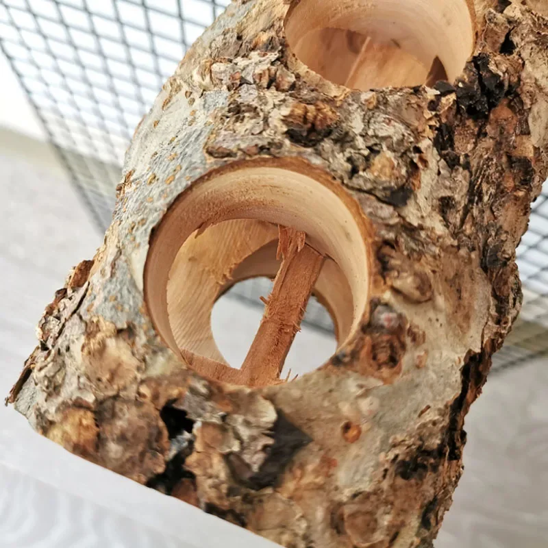 Pet Hamster Toy Natural Apple  - Woodworking Rabbet recension och pris