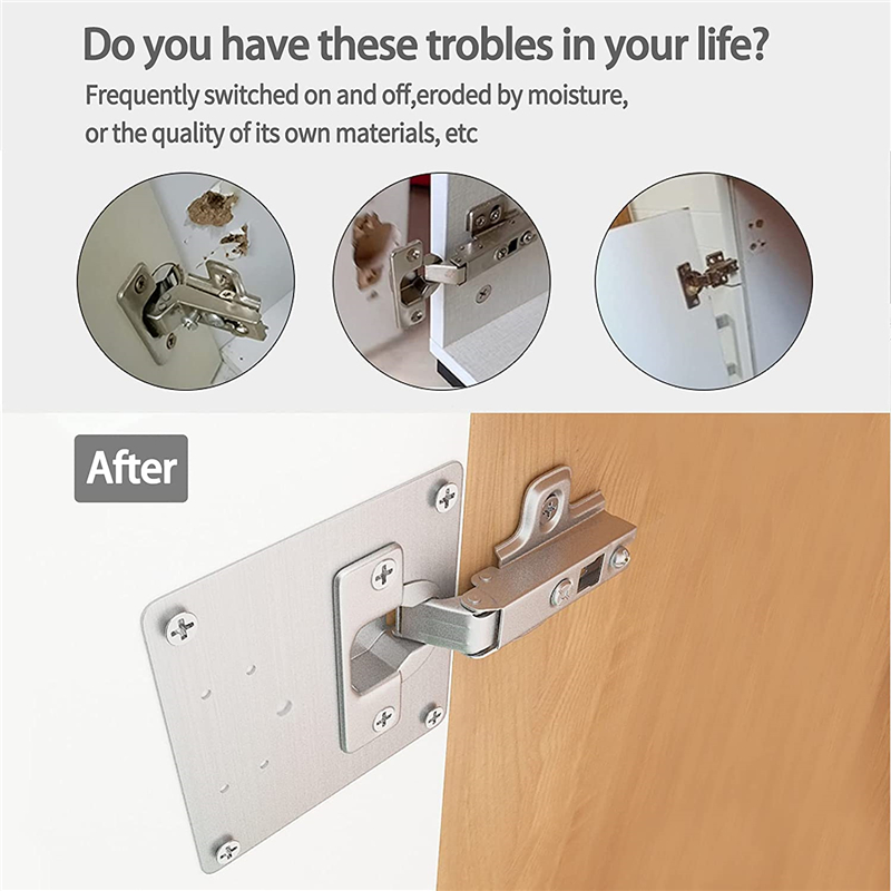 KAK 8pcs Hinge Repair Plate Br - Cabinet Scraper Set recension och pris