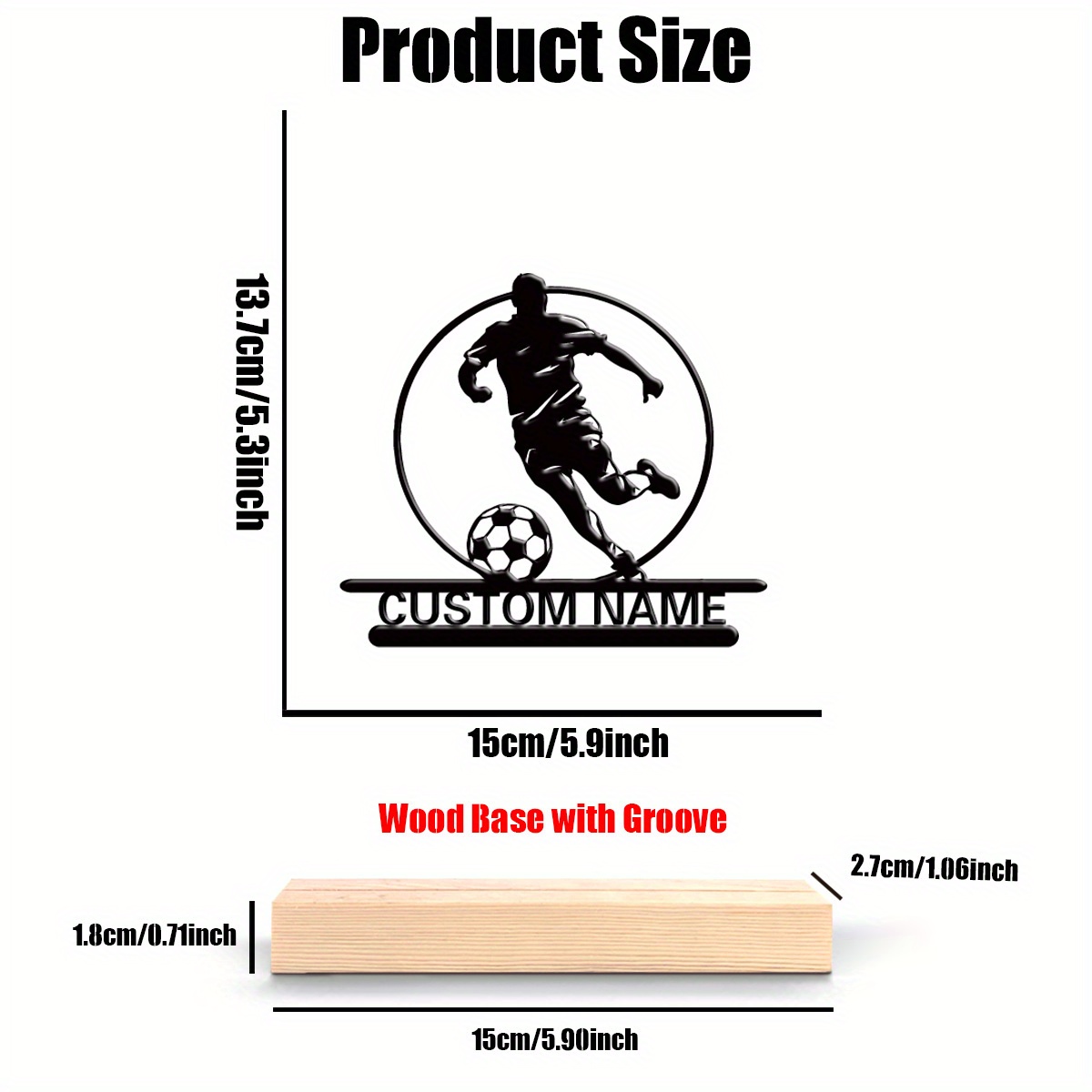 Custom Soccer Player Metal Sta - Woodworking Laser recension och pris