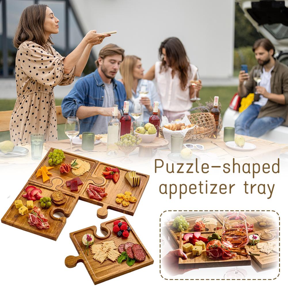 Wooden Puzzle Shaped Appetizer - Woodworking Plans recension och pris