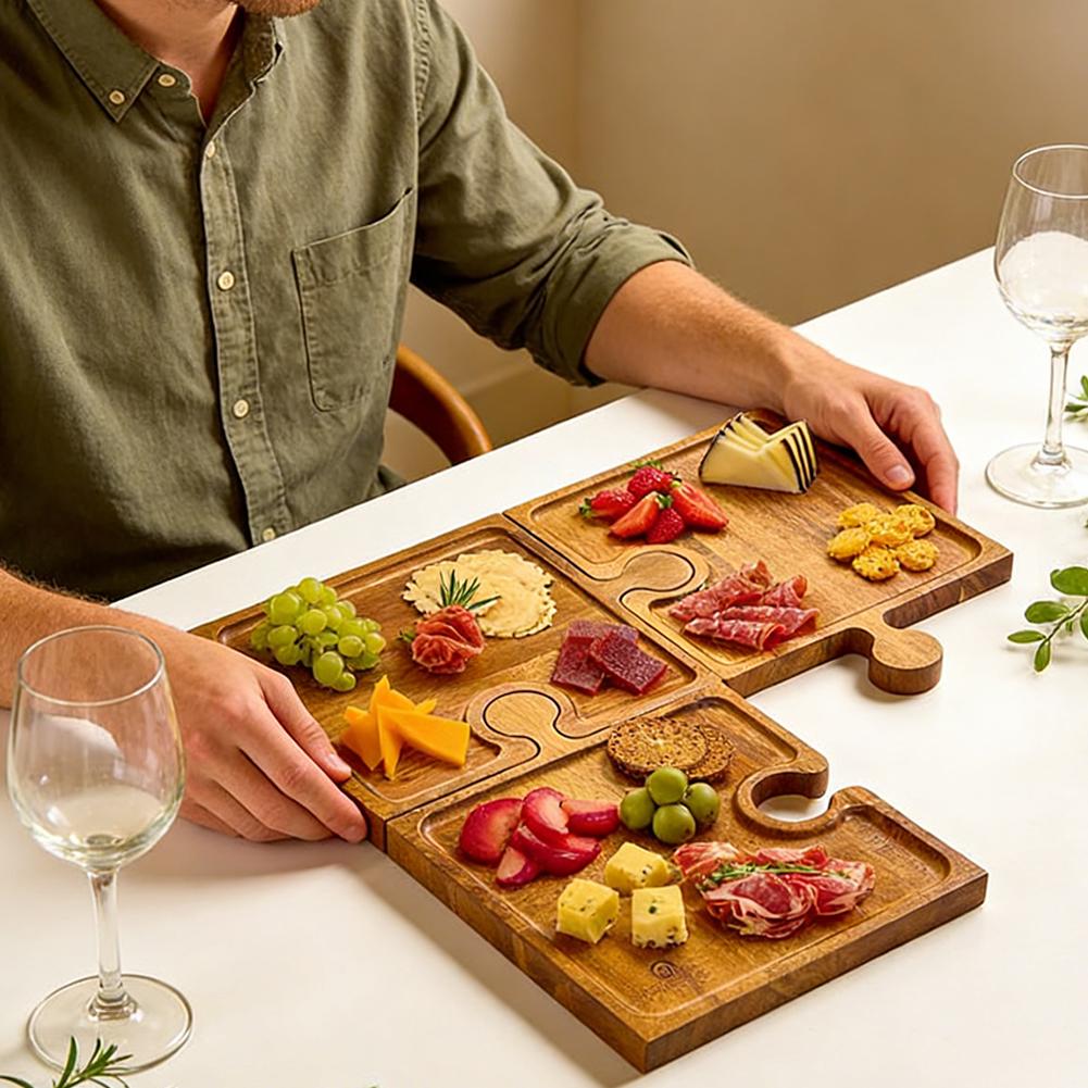 Wooden Puzzle Shaped Appetizer - Woodworking Plans recension och pris