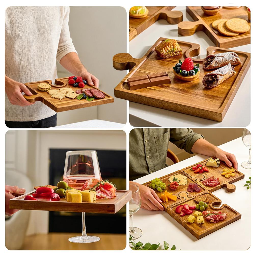 Wooden Puzzle Shaped Appetizer - Woodworking Plans recension och pris