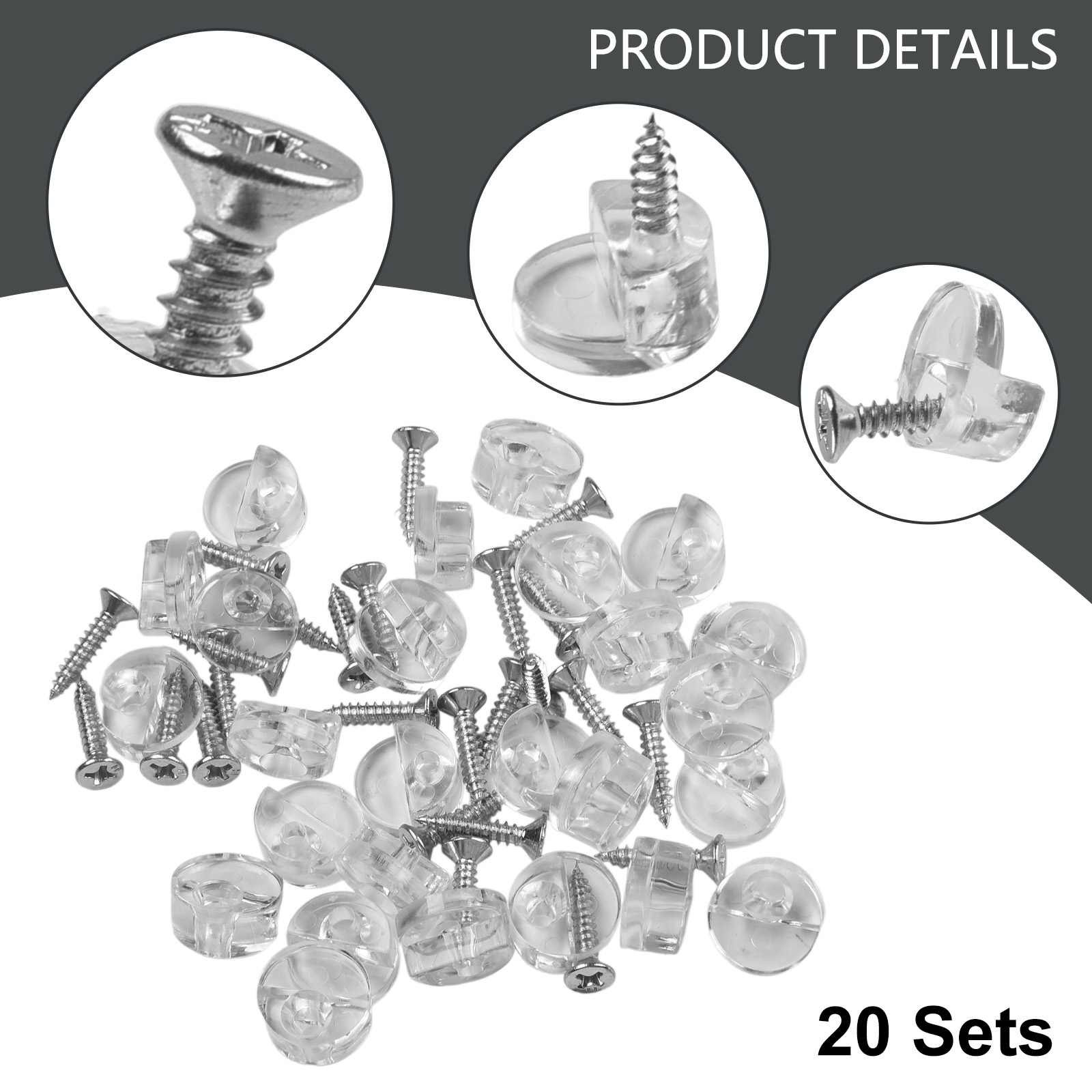 20 Set Glass Retainer Clips Ki - Cabinet Scraper Set recension och pris