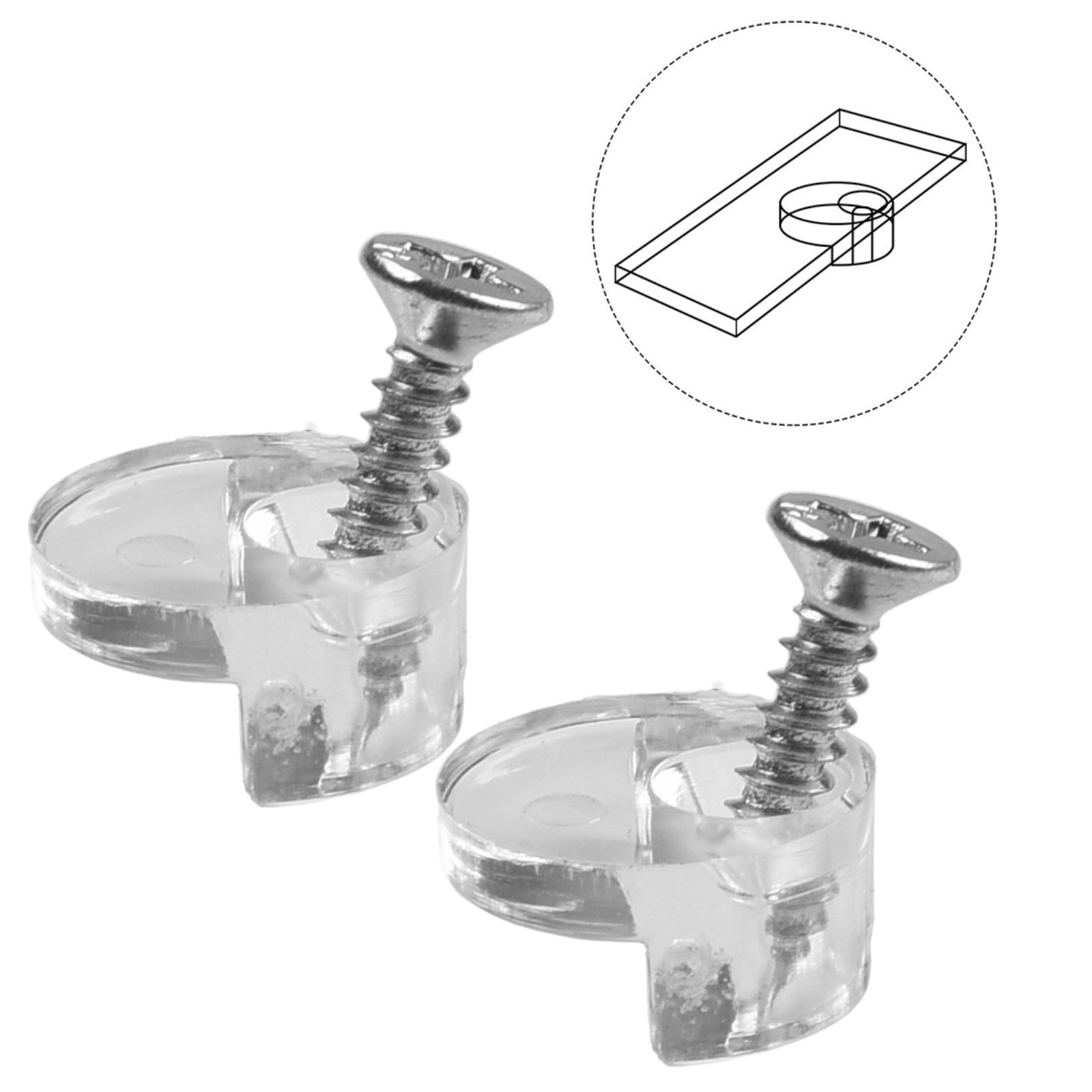 20 Set Glass Retainer Clips Ki - Cabinet Scraper Set recension och pris