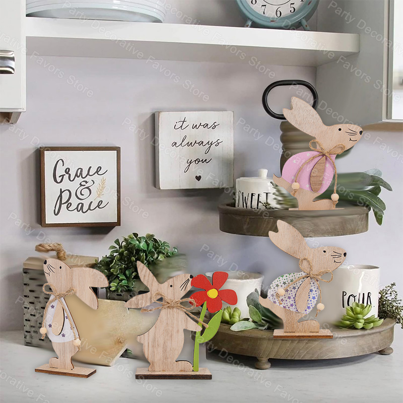 Easter Wooden Rabbit Ornament  - Woodworking Rabbet recension och pris
