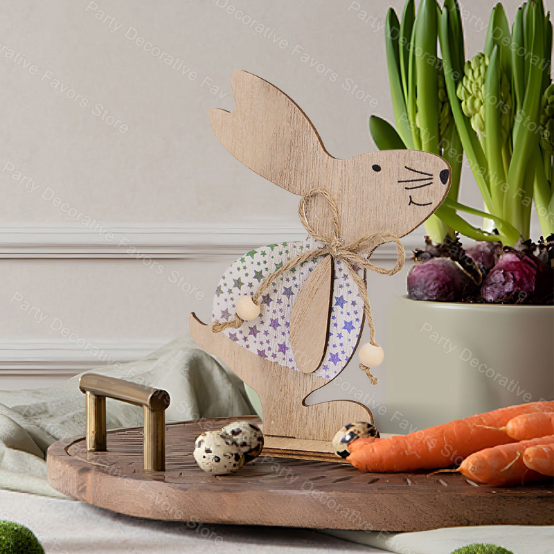 Easter Wooden Rabbit Ornament  - Woodworking Rabbet recension och pris