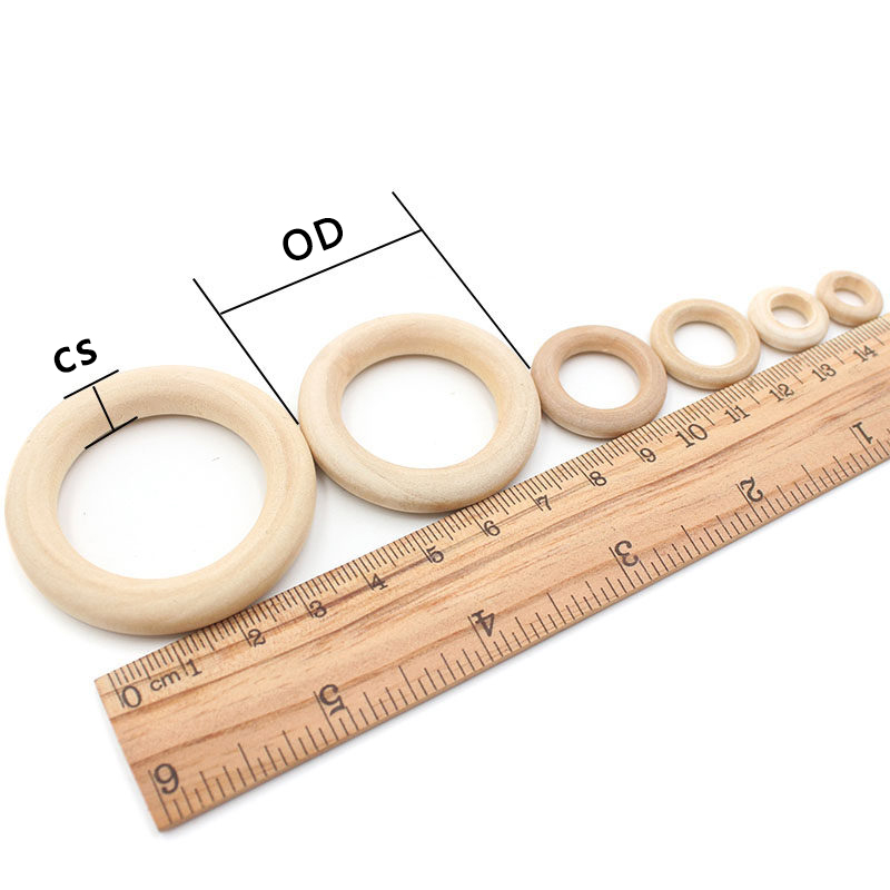 Blank Wood Hoops Round Wooden  - Woodworking Xmas Decorations recension och pris