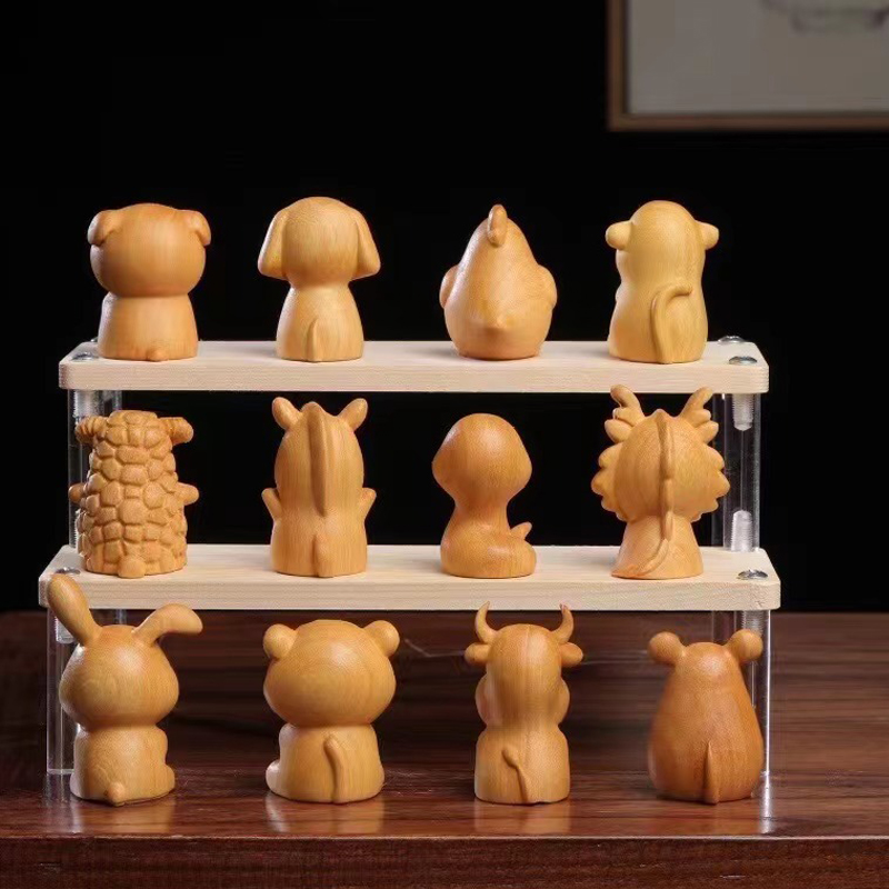 Mini Cute Wooden 12 Zodiac Sna - Woodworking Rabbet recension och pris