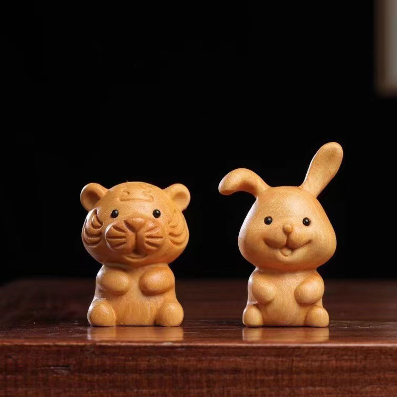 Mini Cute Wooden 12 Zodiac Sna - Woodworking Rabbet recension och pris