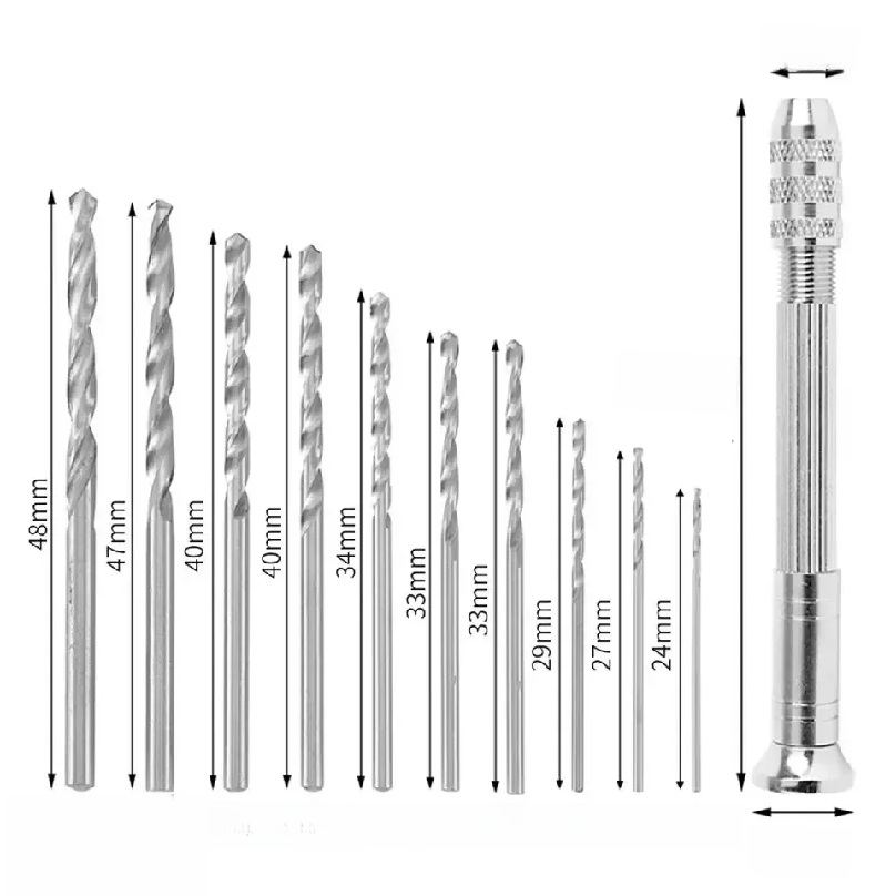 0.8-3.0mm Mini Hand Drill Wood - Woodworking Hand Tools recension och pris