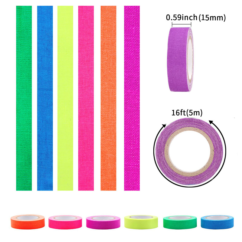 5Meter 6 Colors Neon Gaffer Cl - Woodworking Uv Light recension och pris