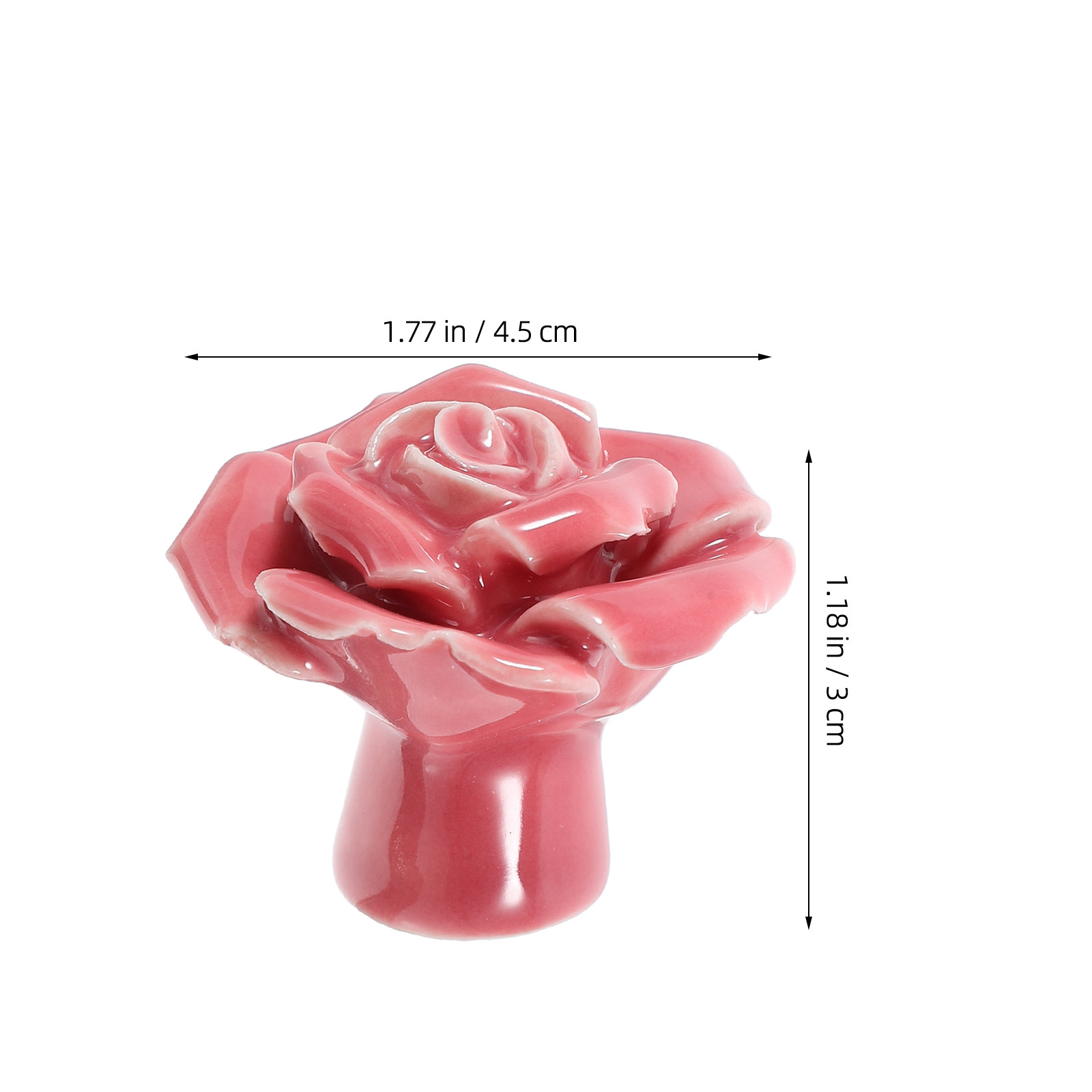 2Pcs Rose Inspired Ceramic Kno - Woodworking Inspiration recension och pris